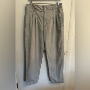 Vintage Bugle Boy Pants Mens 34x32 Gray Pleated Relaxed Tapered Leg Dadcore 90s